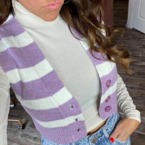 NWT Maud Crop Sweater Vest by For Love & Lemons - Picture 2 of 7